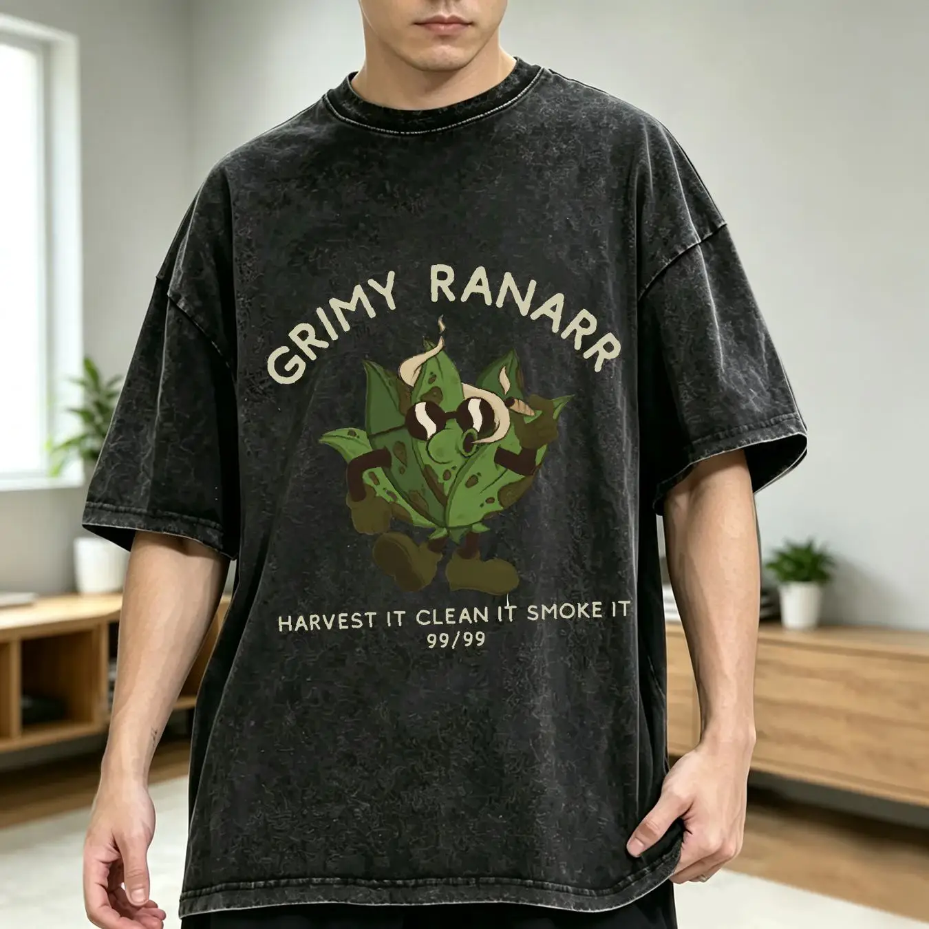 Retro Gaming T Shirt - gewassen T-shirt Grimy Ranarr Classic Osrs